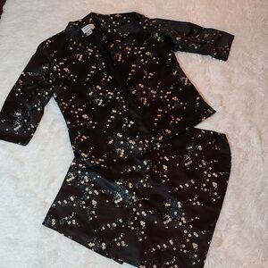 VINTAGE Due per Due Suit Silk Blend 12/14